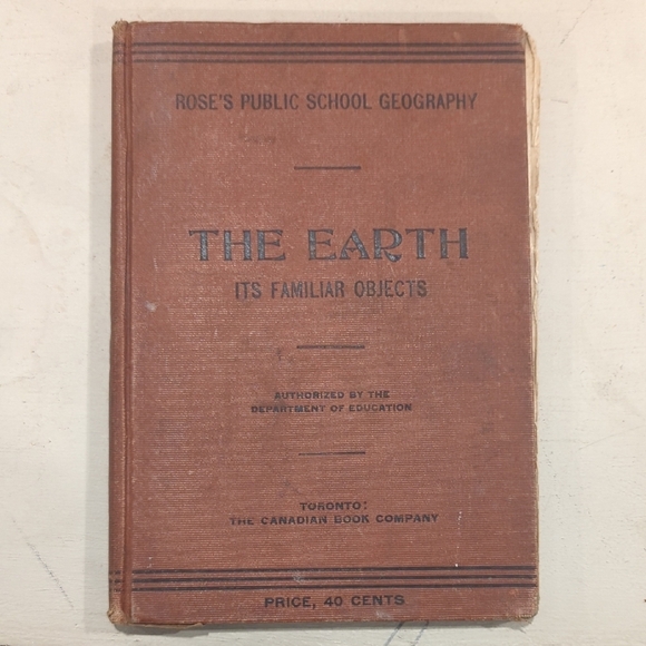 textbook Other - Early 1900's Geography Textbook